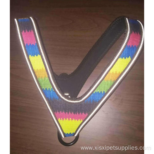Eco-friendly colorful luxury reflective dog harness